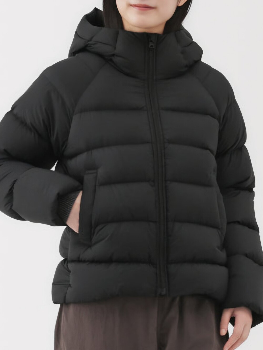 MIJI Lightweight Down Hooded Jacket